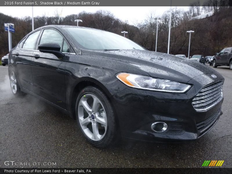 Shadow Black / Medium Earth Gray 2016 Ford Fusion S