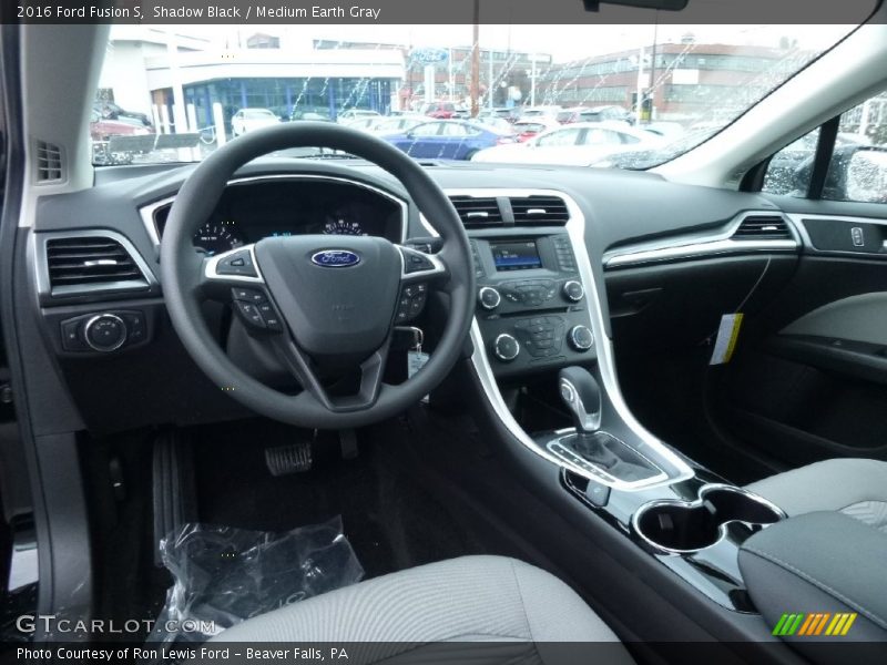 Shadow Black / Medium Earth Gray 2016 Ford Fusion S