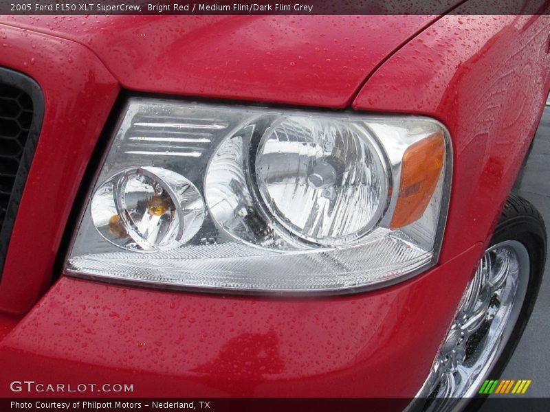 Bright Red / Medium Flint/Dark Flint Grey 2005 Ford F150 XLT SuperCrew