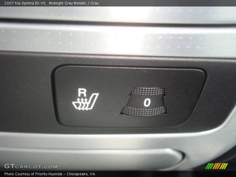 Midnight Gray Metallic / Gray 2007 Kia Optima EX V6