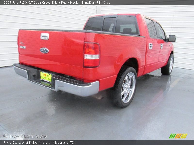 Bright Red / Medium Flint/Dark Flint Grey 2005 Ford F150 XLT SuperCrew