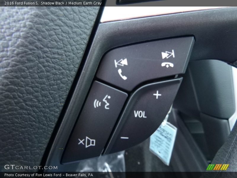 Shadow Black / Medium Earth Gray 2016 Ford Fusion S