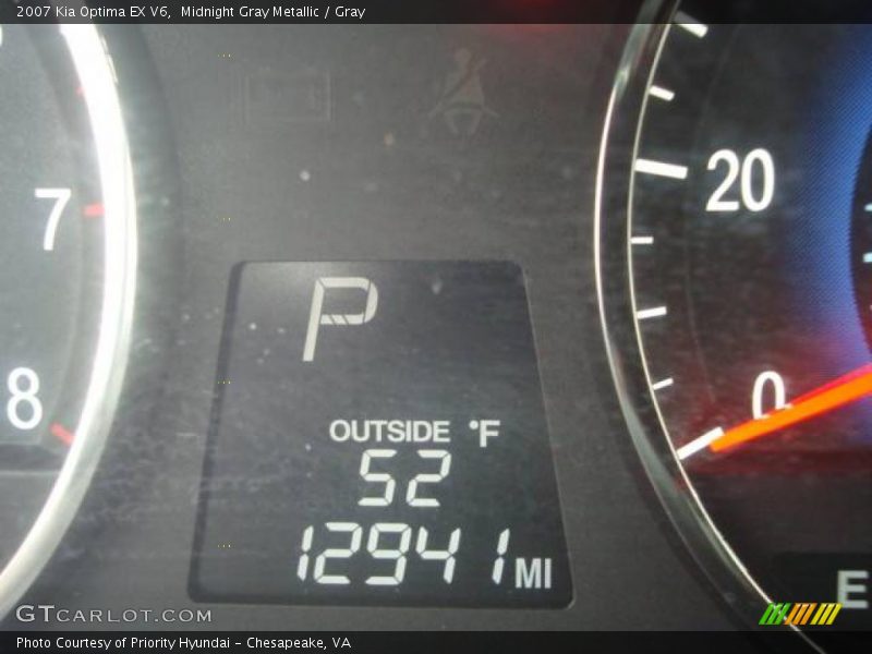 Midnight Gray Metallic / Gray 2007 Kia Optima EX V6