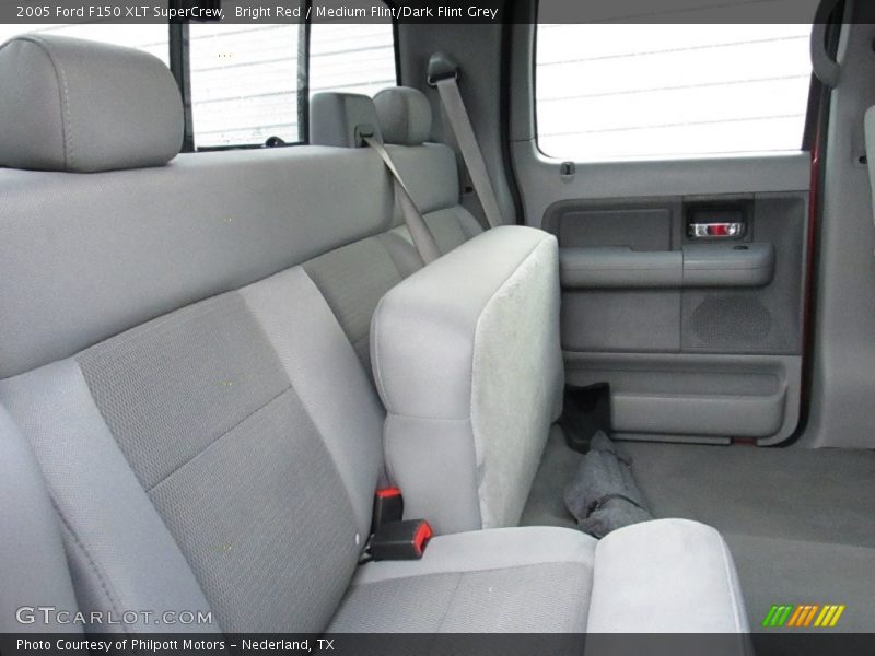 Bright Red / Medium Flint/Dark Flint Grey 2005 Ford F150 XLT SuperCrew