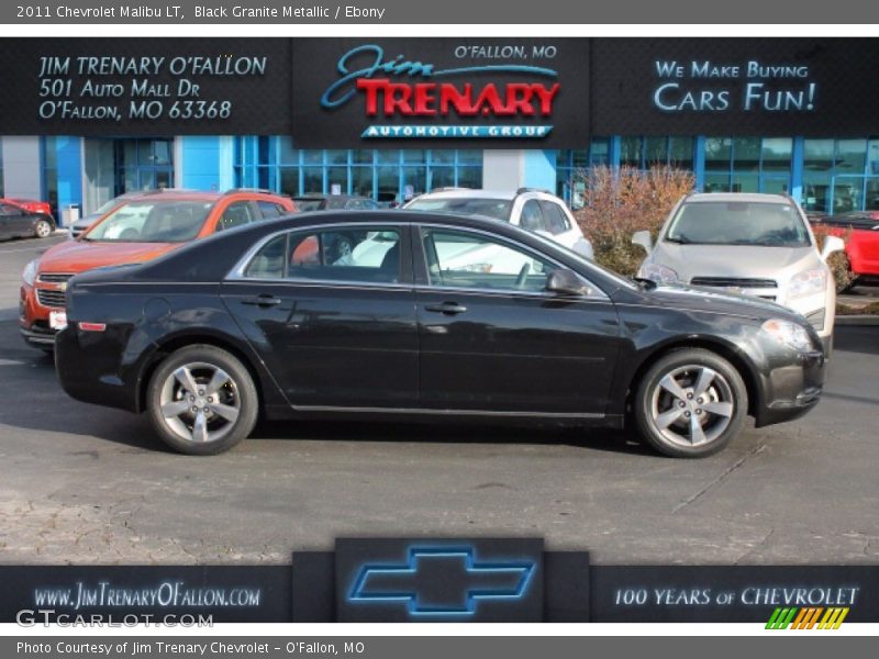 Black Granite Metallic / Ebony 2011 Chevrolet Malibu LT