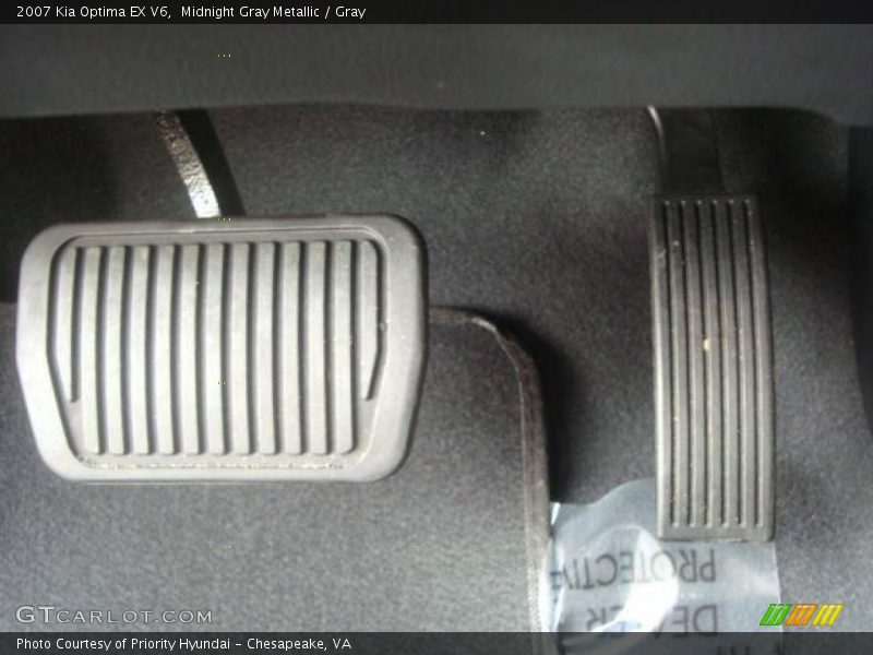 Midnight Gray Metallic / Gray 2007 Kia Optima EX V6