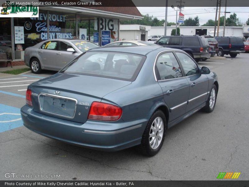 Celadon Green / Black 2005 Hyundai Sonata GLS V6