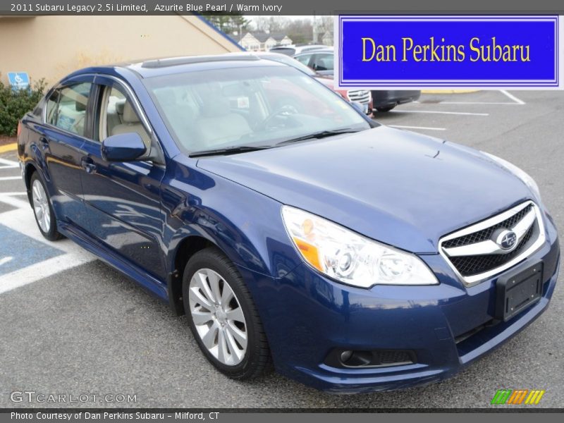 Azurite Blue Pearl / Warm Ivory 2011 Subaru Legacy 2.5i Limited