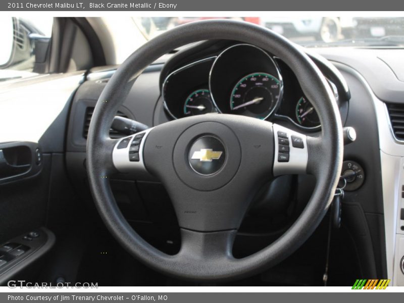 Black Granite Metallic / Ebony 2011 Chevrolet Malibu LT