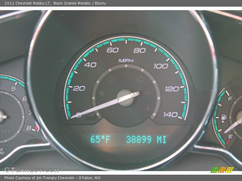 Black Granite Metallic / Ebony 2011 Chevrolet Malibu LT