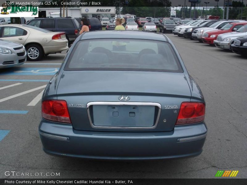 Celadon Green / Black 2005 Hyundai Sonata GLS V6