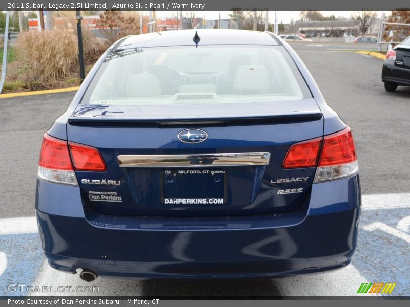 Azurite Blue Pearl / Warm Ivory 2011 Subaru Legacy 2.5i Limited