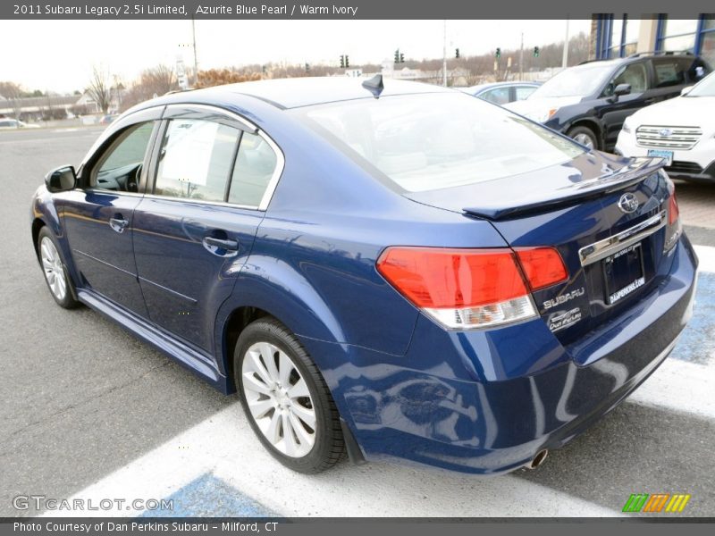 Azurite Blue Pearl / Warm Ivory 2011 Subaru Legacy 2.5i Limited