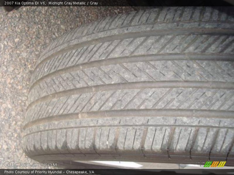 Midnight Gray Metallic / Gray 2007 Kia Optima EX V6