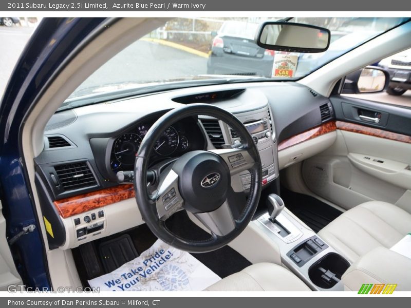 Azurite Blue Pearl / Warm Ivory 2011 Subaru Legacy 2.5i Limited