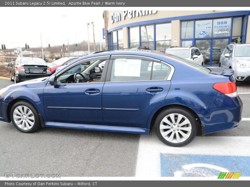 Azurite Blue Pearl / Warm Ivory 2011 Subaru Legacy 2.5i Limited