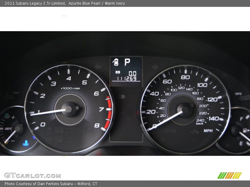 Azurite Blue Pearl / Warm Ivory 2011 Subaru Legacy 2.5i Limited