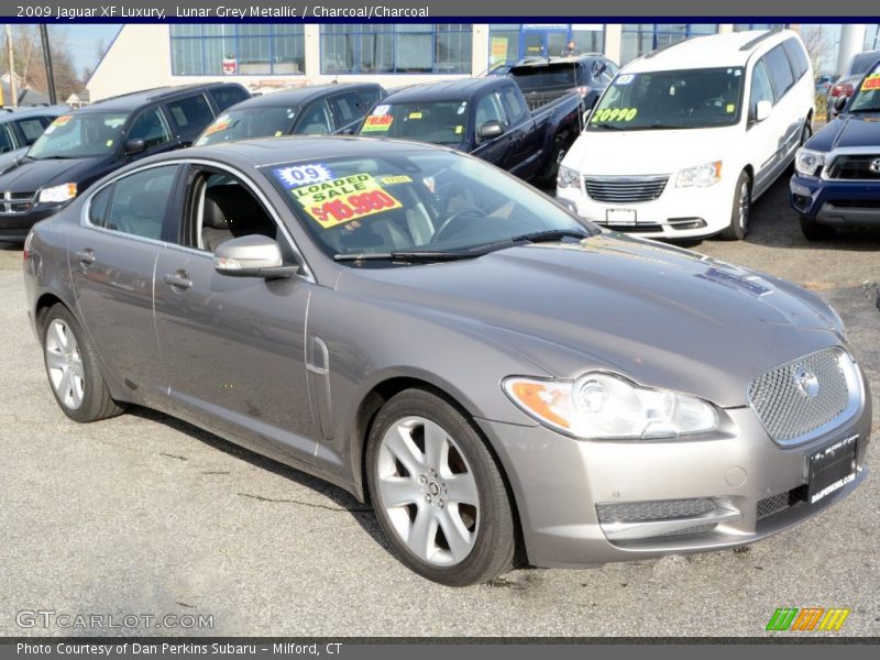 Lunar Grey Metallic / Charcoal/Charcoal 2009 Jaguar XF Luxury