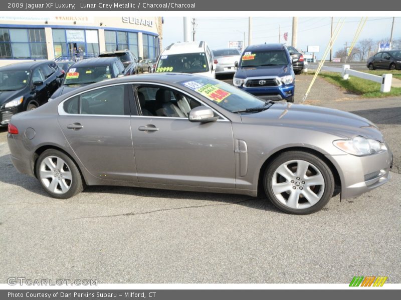 Lunar Grey Metallic / Charcoal/Charcoal 2009 Jaguar XF Luxury