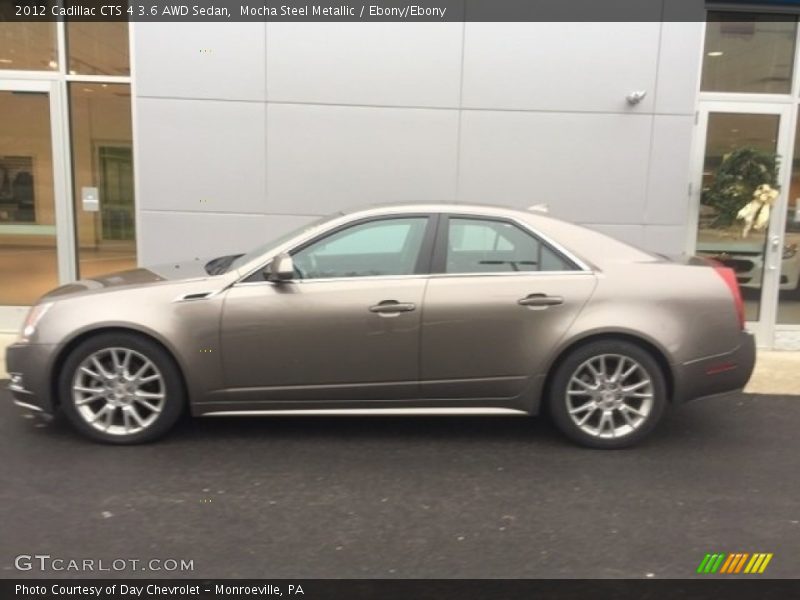 Mocha Steel Metallic / Ebony/Ebony 2012 Cadillac CTS 4 3.6 AWD Sedan