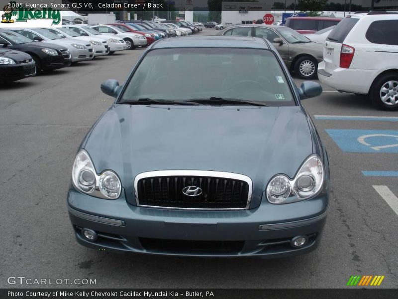 Celadon Green / Black 2005 Hyundai Sonata GLS V6