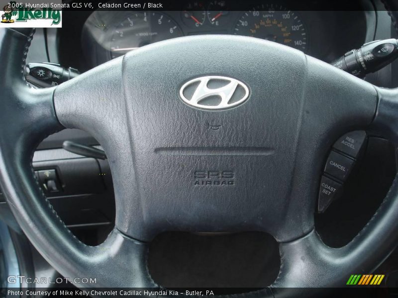 Celadon Green / Black 2005 Hyundai Sonata GLS V6