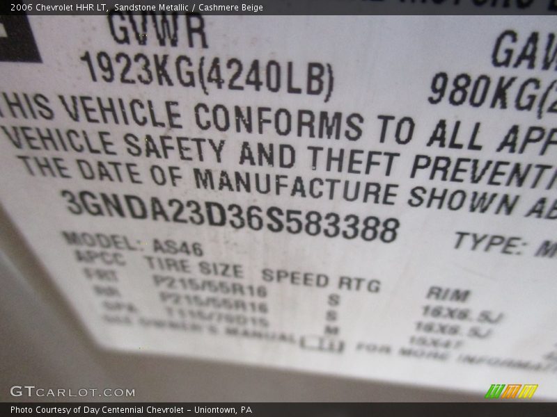 Sandstone Metallic / Cashmere Beige 2006 Chevrolet HHR LT