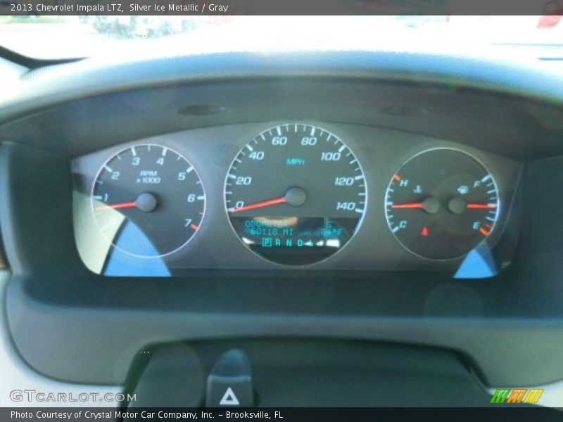 Silver Ice Metallic / Gray 2013 Chevrolet Impala LTZ