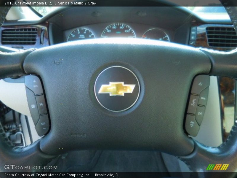 Silver Ice Metallic / Gray 2013 Chevrolet Impala LTZ