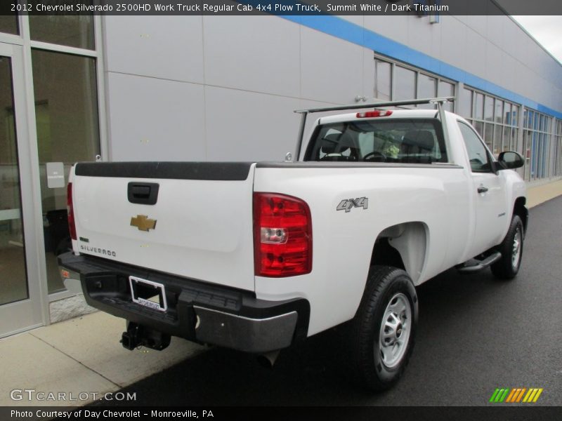 Summit White / Dark Titanium 2012 Chevrolet Silverado 2500HD Work Truck Regular Cab 4x4 Plow Truck