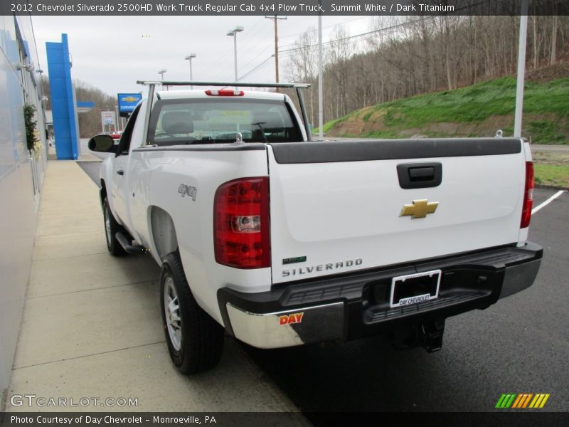 Summit White / Dark Titanium 2012 Chevrolet Silverado 2500HD Work Truck Regular Cab 4x4 Plow Truck