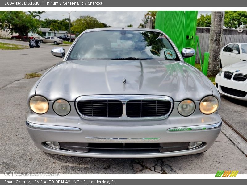 Platinum Silver Metallic / Charcoal 2004 Jaguar XJ XJ8