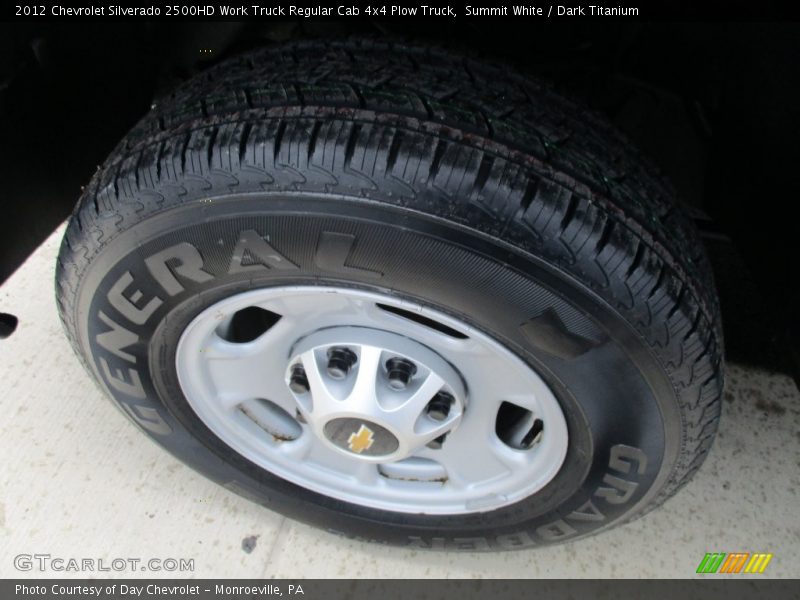 Summit White / Dark Titanium 2012 Chevrolet Silverado 2500HD Work Truck Regular Cab 4x4 Plow Truck