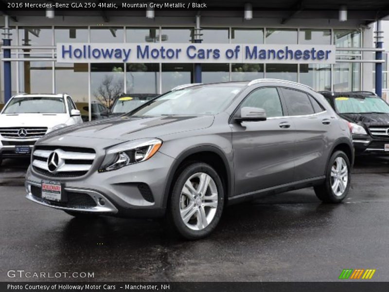 Mountain Grey Metallic / Black 2016 Mercedes-Benz GLA 250 4Matic