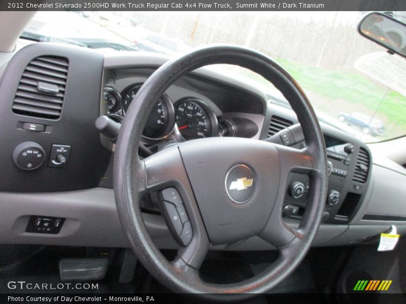 Summit White / Dark Titanium 2012 Chevrolet Silverado 2500HD Work Truck Regular Cab 4x4 Plow Truck