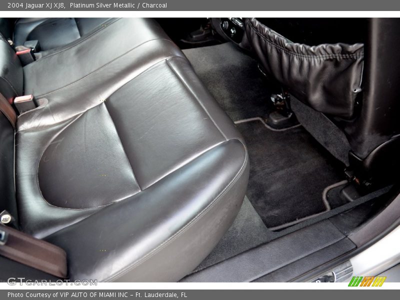 Platinum Silver Metallic / Charcoal 2004 Jaguar XJ XJ8