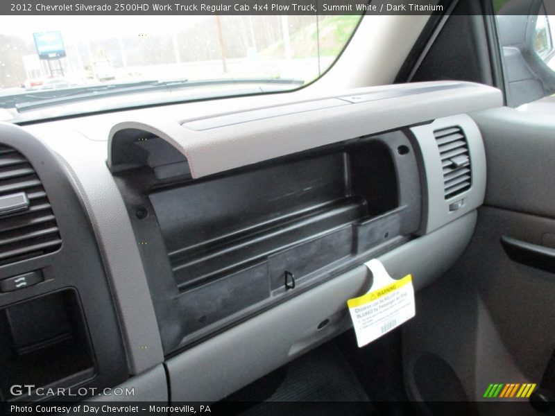 Summit White / Dark Titanium 2012 Chevrolet Silverado 2500HD Work Truck Regular Cab 4x4 Plow Truck