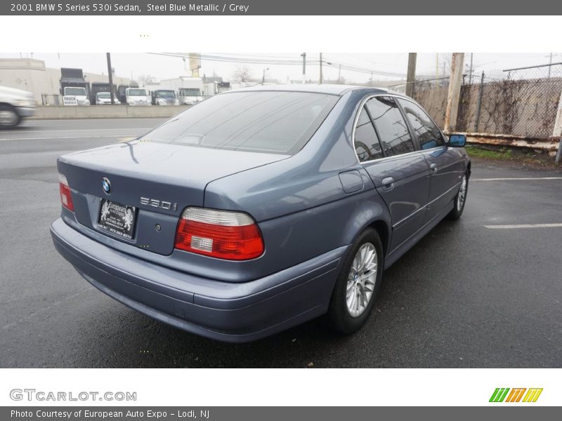 Steel Blue Metallic / Grey 2001 BMW 5 Series 530i Sedan