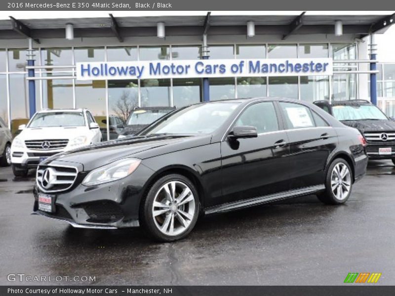 Black / Black 2016 Mercedes-Benz E 350 4Matic Sedan