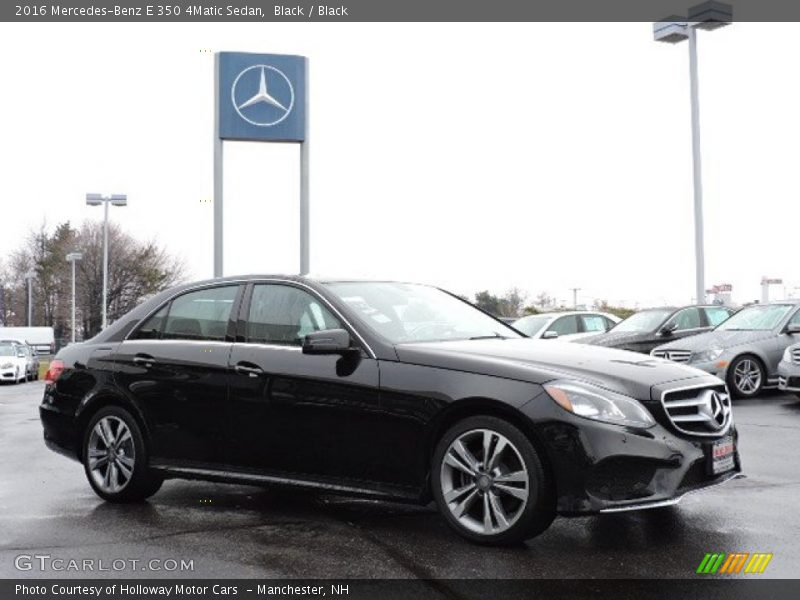 Black / Black 2016 Mercedes-Benz E 350 4Matic Sedan