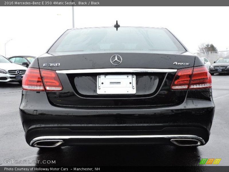 Black / Black 2016 Mercedes-Benz E 350 4Matic Sedan
