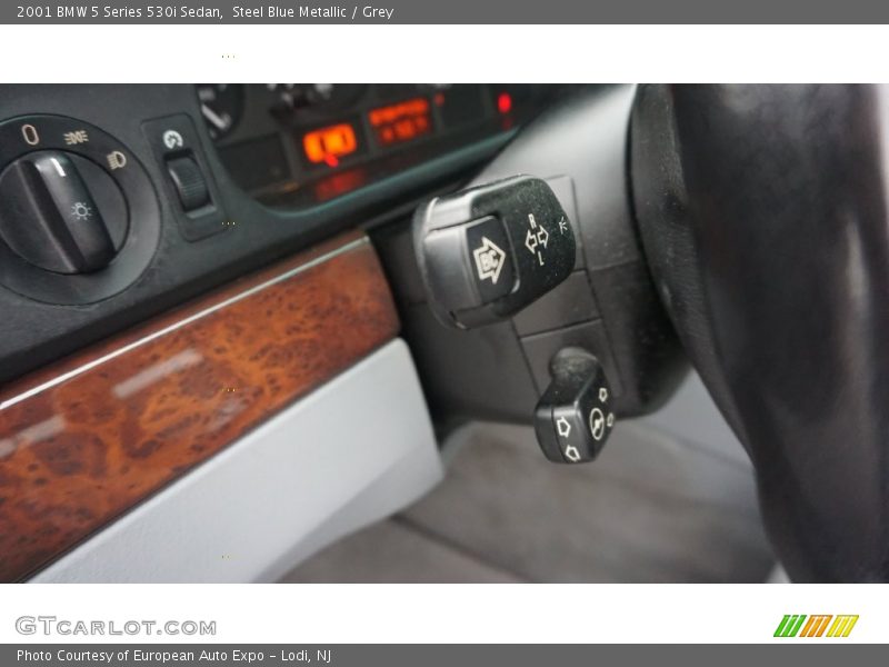 Steel Blue Metallic / Grey 2001 BMW 5 Series 530i Sedan