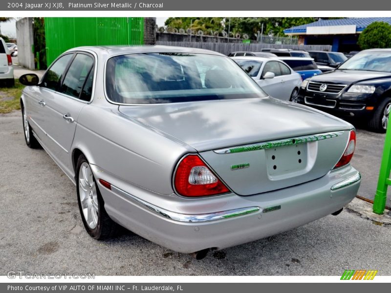 Platinum Silver Metallic / Charcoal 2004 Jaguar XJ XJ8