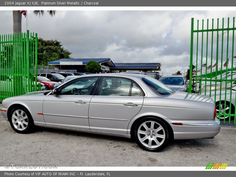Platinum Silver Metallic / Charcoal 2004 Jaguar XJ XJ8
