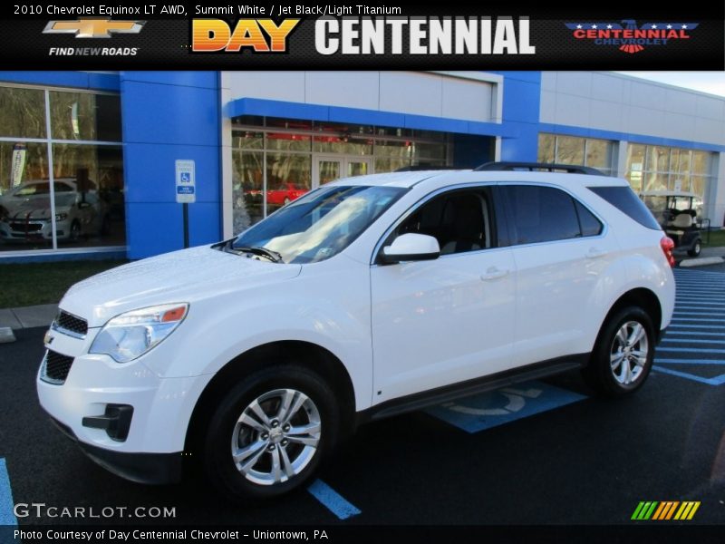 Summit White / Jet Black/Light Titanium 2010 Chevrolet Equinox LT AWD