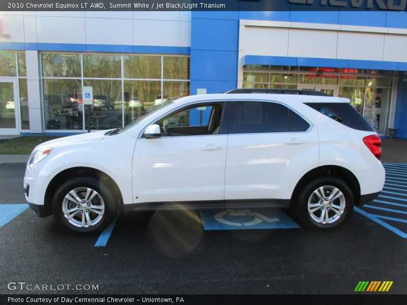 Summit White / Jet Black/Light Titanium 2010 Chevrolet Equinox LT AWD