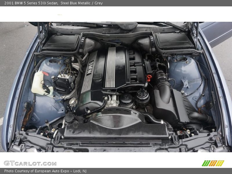 Steel Blue Metallic / Grey 2001 BMW 5 Series 530i Sedan