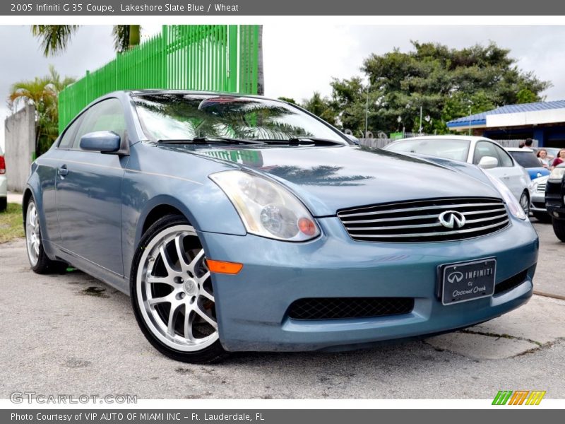 Lakeshore Slate Blue / Wheat 2005 Infiniti G 35 Coupe