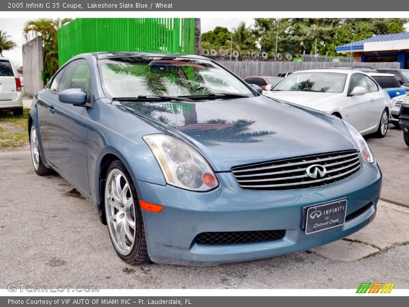 Lakeshore Slate Blue / Wheat 2005 Infiniti G 35 Coupe