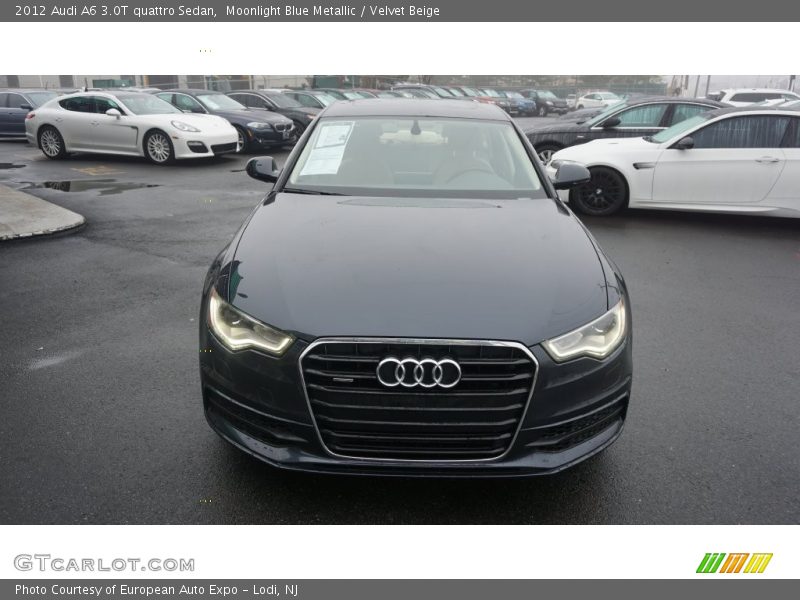 Moonlight Blue Metallic / Velvet Beige 2012 Audi A6 3.0T quattro Sedan